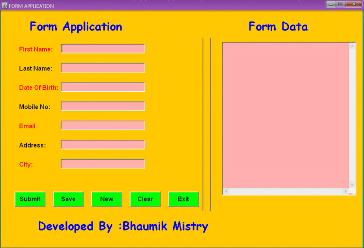 how-to-make-basic-form-application-using-java-sourcecodester